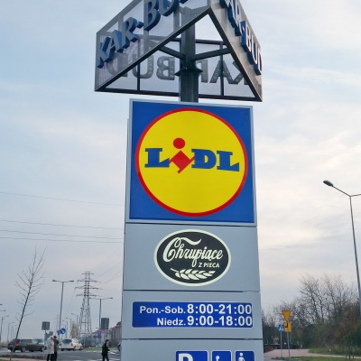 Obiekt handlowy firmy "Lidl", ul. Traugutta w Częstochowie